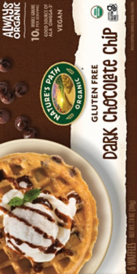 Nature's Path Organic Gluten Free Dark Chocolate Chip Waffles 6 Count - 7.4 Oz - Image 6