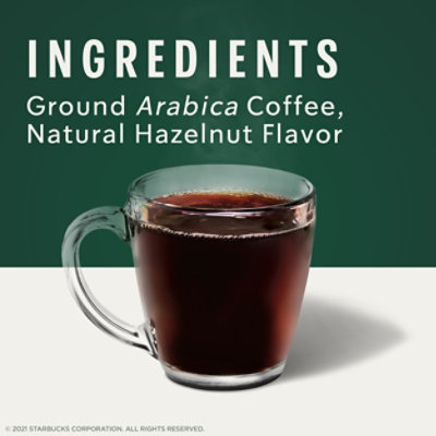 Starbucks 100% Arabica Naturally Flavored Hazelnut K Cup Coffee Pods Box 10 Count - Each - Image 6