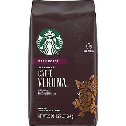 Starbucks Coffee Ground Dark Roast Caffe Verona Bag - 20 Oz - Image 2