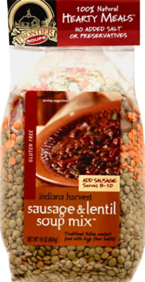 Frontier Soups Hearty Meals Soup Mix Gluten Free Sausage & Lentil - 16 Oz - Image 2