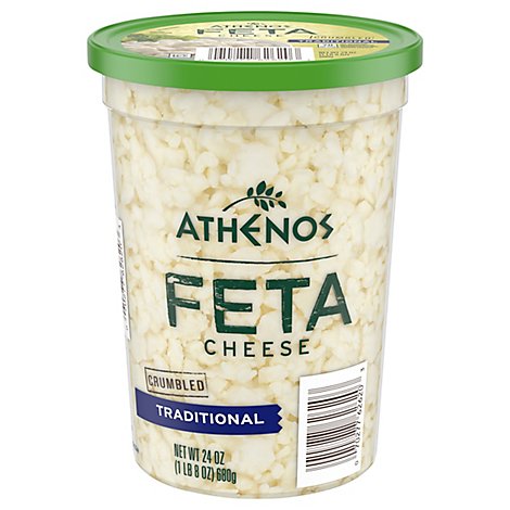 Athenos Cheese Feta Crumbled Traditional - 24 Oz