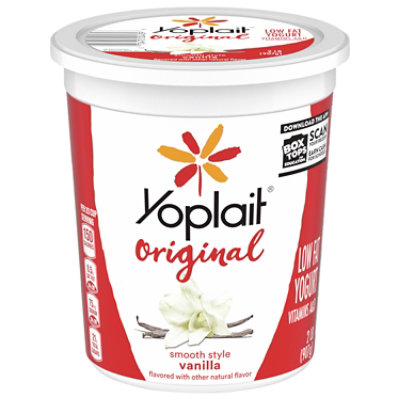 Yoplait Yogurt Low Fat Original Smooth Style Vanilla - 2 Lb - Image 1