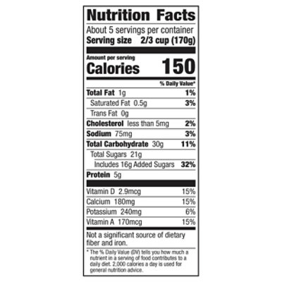 Yoplait Yogurt Low Fat Original Smooth Style Vanilla - 2 Lb - Image 3