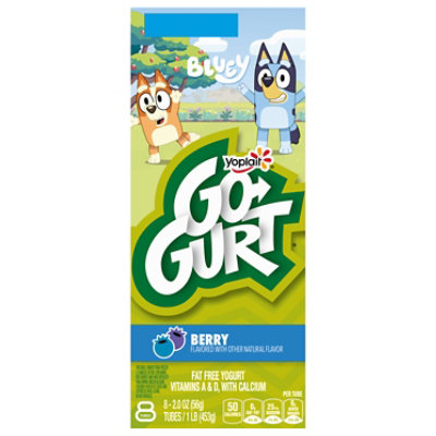 Yoplait Go Gurt Yogurt Low Fat Berry/Strawberry - 8-2 Oz - Image 1