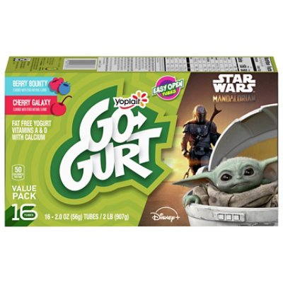 Yoplait Go-Gurt Yogurt Low Fat Nickelodeon Teenage Mutant Ninja Turtles Berry/Cherry - 16-2 Oz