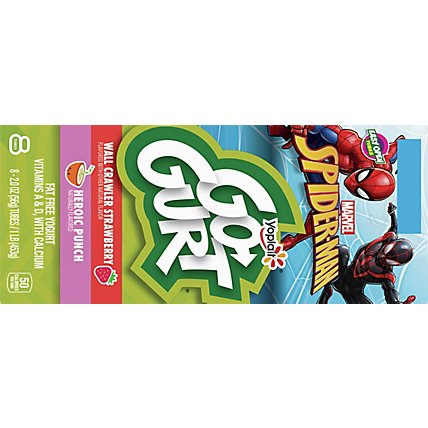 Yoplait Go-Gurt Yogurt Low Fat Marvel Avengers Strawberry/Punch - 8-2 Oz - Image 6