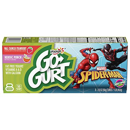Yoplait Go-Gurt Yogurt Low Fat Marvel Avengers Strawberry/Punch - 8-2 Oz - Image 2