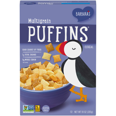 Barbaras Puffins Cereal Multigrain - 10 Oz