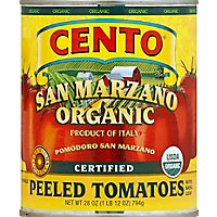 CENTO San Marzano Tomatoes Organic Whole Peeled Can - 28 Oz - Image 2