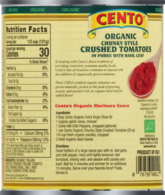 Cento Organic Crushed Tomato - 28 Oz - Image 6