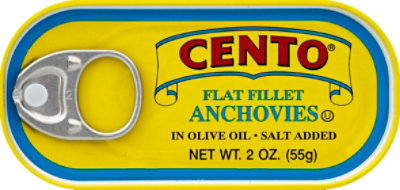 CENTO Anchovies Flat Fillet - 2 Oz - Image 2