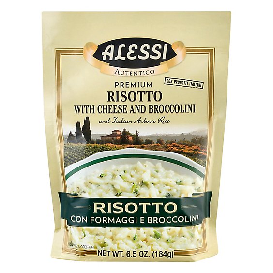 Alessi Cheese and Brocollini Risotto Rice - 6.5 Oz