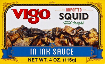 Vigo Imported Squid Wild Caught in Ink Sauce - 4 Oz - Image 2