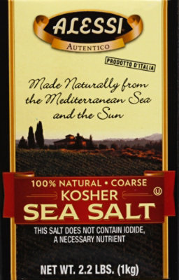 Alessi Kosher Coarse Sea Salt - 1 Lb - Image 2