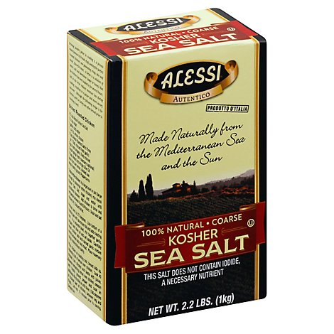Alessi Kosher Coarse Sea Salt - 1 Lb