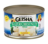 Geisha Water Chestnuts Whole - 8 Oz