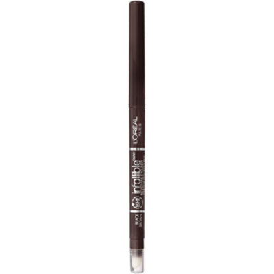 L'Oreal Paris Infallible Never Fail Black Brown Pencil Eyeliner with Built in Sharpener - 0.01 Oz - Image 3