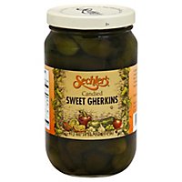Sechlers Pickles Candied Gherkins Sweet - 16 Fl. Oz. - Image 1
