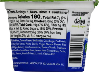 Daiya Yogurt Alternative Greek Blueberry - 5.3 Oz - Image 6