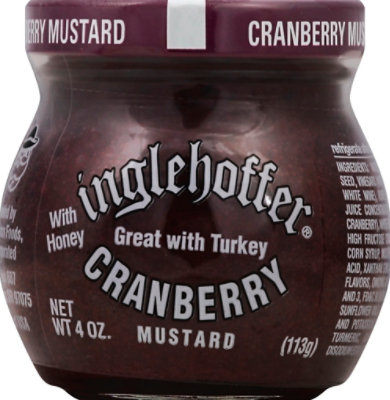 Inglehoffer Mustard Cranberry with Honey - 4 Oz - Image 2