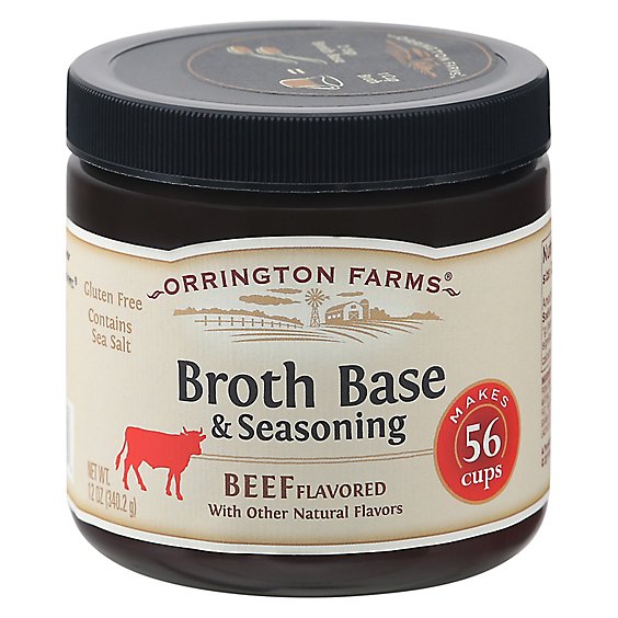 Orrington Farms Broth Bases & Seasoning Beef Flavored 56 Cups - 12 Oz