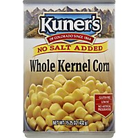 Kuners Corn Whole Kernel Premium Golden Sweet No Salt Added - 15 Oz - Image 2