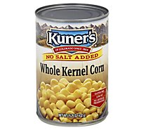 Kuners Corn Whole Kernel Premium Golden Sweet No Salt Added - 15 Oz