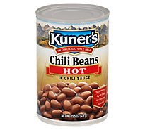 Kuners Beans Chili in Spicy Chili Sauce Hot - 15 Oz
