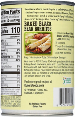 Kuners Beans Black Jalapeno & Lime - 15 Oz - Image 6