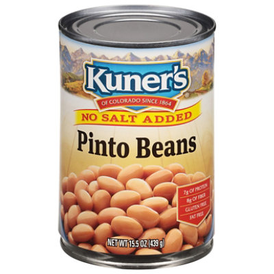Kuners Beans No Salt Added Pinto - 15 Oz