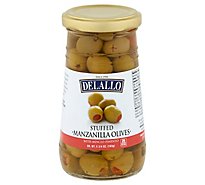 DeLallo Olives Manzanilla Stuffed with Minced Pimento - 5.75 Oz