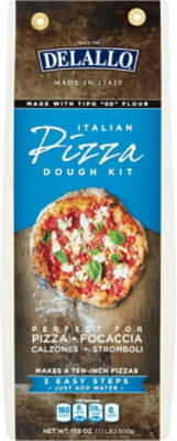 DeLallo Pizza Dough Kit Italian Box - 17.6 Oz - Image 2