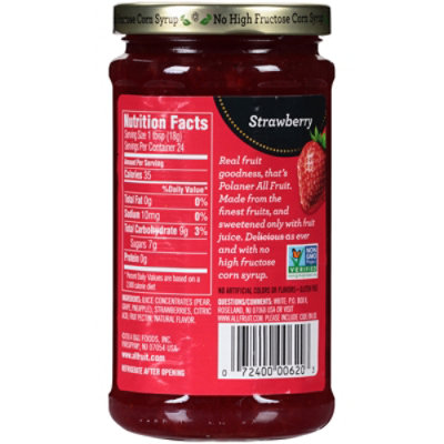 Polaner All Fruit Spreadable Fruit Non-GMO Strawberry - 15.25 Oz - Image 5
