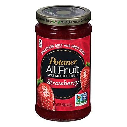 Polaner All Fruit Spreadable Fruit Non-GMO Strawberry - 15.25 Oz - Image 1
