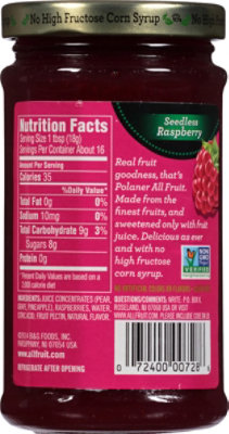 Polaner All Fruit Spreadable Fruit Non-GMO Seedless Raspberry - 10 Oz - Image 6