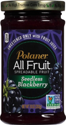 Polaner All Fruit Spreadable Fruit Non-GMO Seedless Blackberry - 10 Oz - Image 1