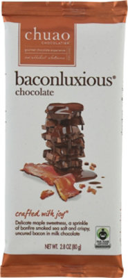 Chuao Chocolatier Chocolate Bar Dark Chocolate Maple Bacon - 2.8 Oz - Image 2