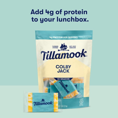 Tillamook Colby Jack Snack Portions Cheese 10 Count - 7.5 Oz - Image 4