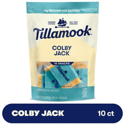 Tillamook Colby Jack Snack Portions Cheese 10 Count - 7.5 Oz - Image 1
