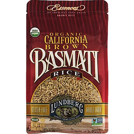 Lundberg Essences Rice Organic Brown California Basmati - 16 Oz - Image 1