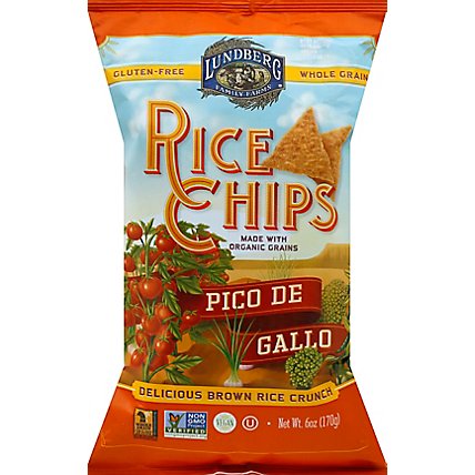 Lundberg Chips Bean & Rice Pico de Gallo - 6 Oz - Image 2