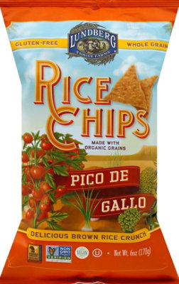 Lundberg Chips Bean & Rice Pico de Gallo - 6 Oz - Image 2