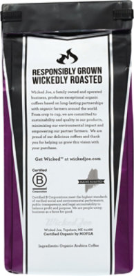 Wicked Joe Coffee Organic Fair Trade Ground Medium Roast Sumatra - 12 Oz - Image 4
