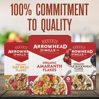 Arrowhead Mills Organic Cereal Gluten Free Flakes Maple Buckwheat - 10 Oz - Image 3