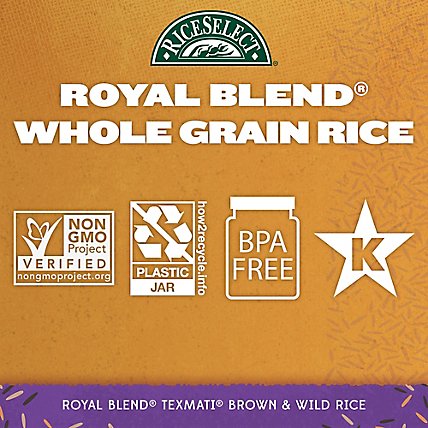 Rice Select Royal Blend Texmati Rice Whole Grain Brown and Wild - 28 Oz - Image 2