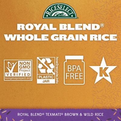 Rice Select Royal Blend Texmati Rice Whole Grain Brown and Wild - 28 Oz - Image 3