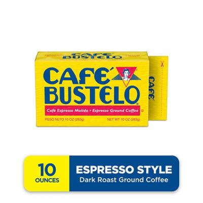 Café Bustelo Espresso Style Dark Roast Ground Coffee Vacuum-Packed