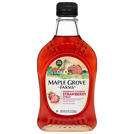 Maple Grove Farms Syrup Strawberry - 8.5 Oz - Image 3