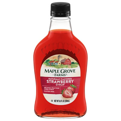 Maple Grove Farms Syrup Strawberry - 8.5 Oz - jewelosco