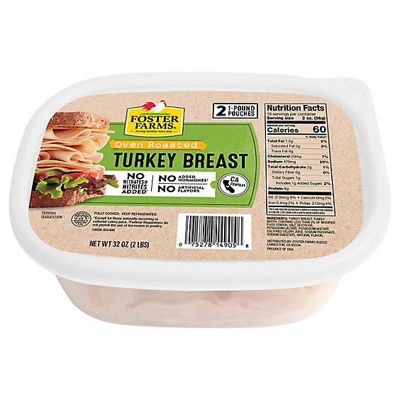 Foster Farms Oven Roasted Turkey Breast - 32 Oz